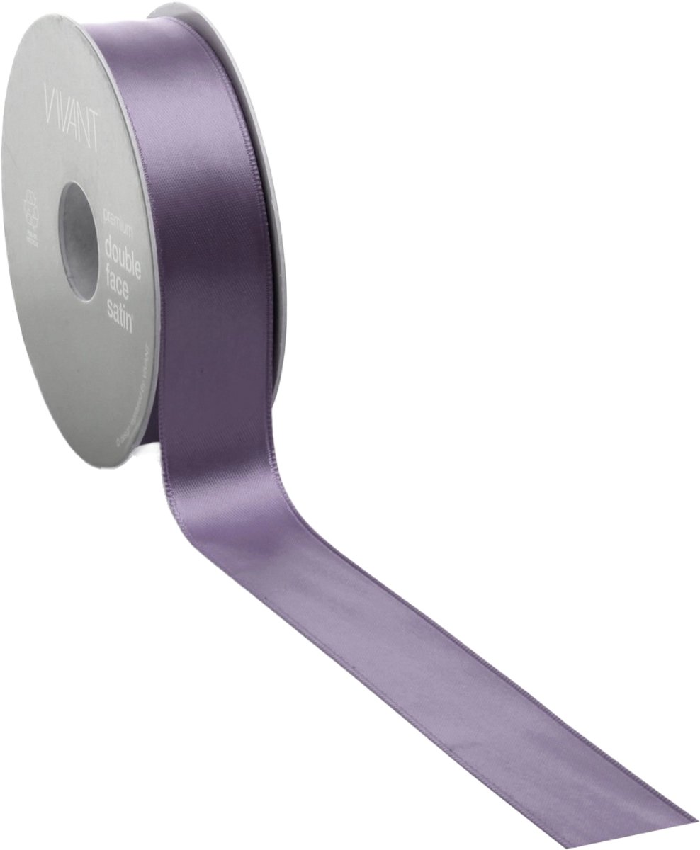 Aubergine Satijnlint| zeer luxe kwaliteit |25 mm / 25 mtr.